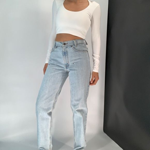 Levi’s vintage orange tab 550 student w 29 l 32 womens fits like xs sz 0 -2 - Picture 2 of 11